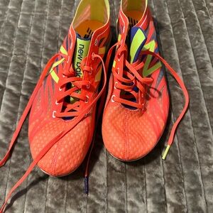 New Balance MD5000 v5 Track Spikes Women’s 9 Neon Orange Racing Shoes